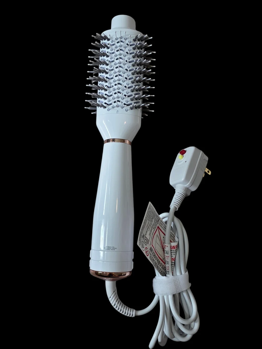 T3 AireBrush One-Step Hair Dryer Blowout Brush White Rose Gold New No Box